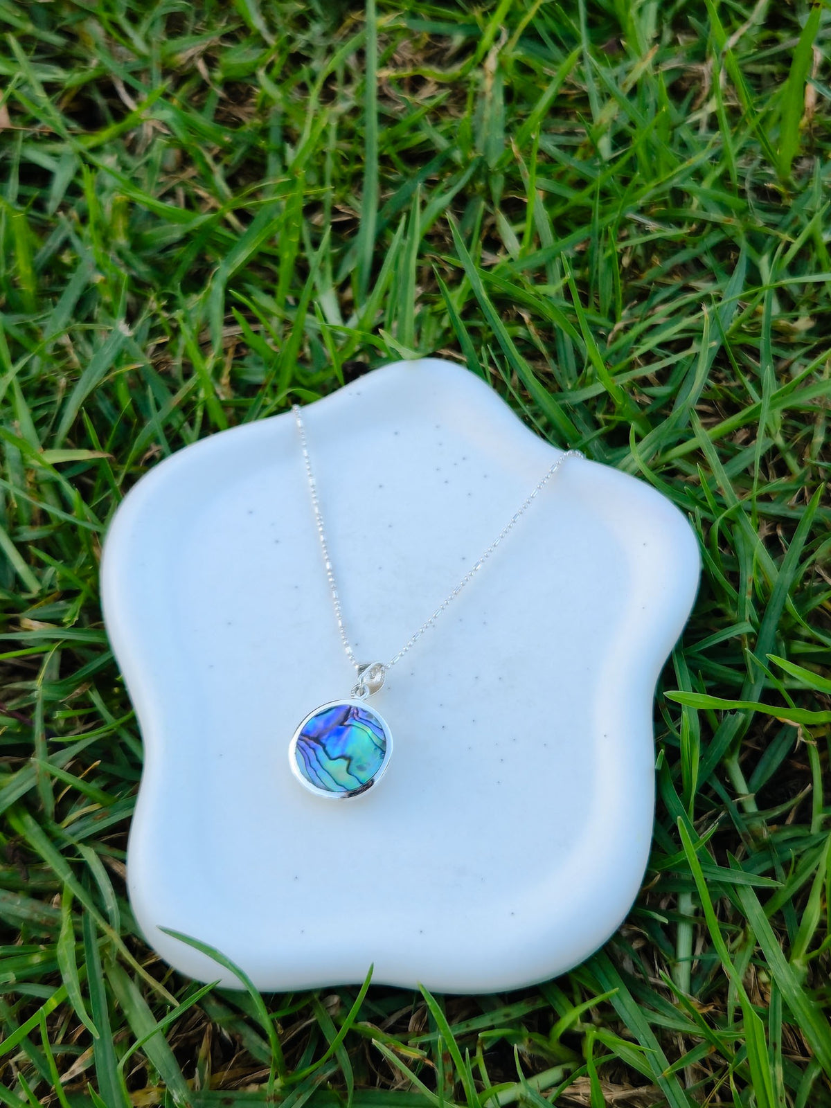 Sterling Silver Swirl Circle Pendant