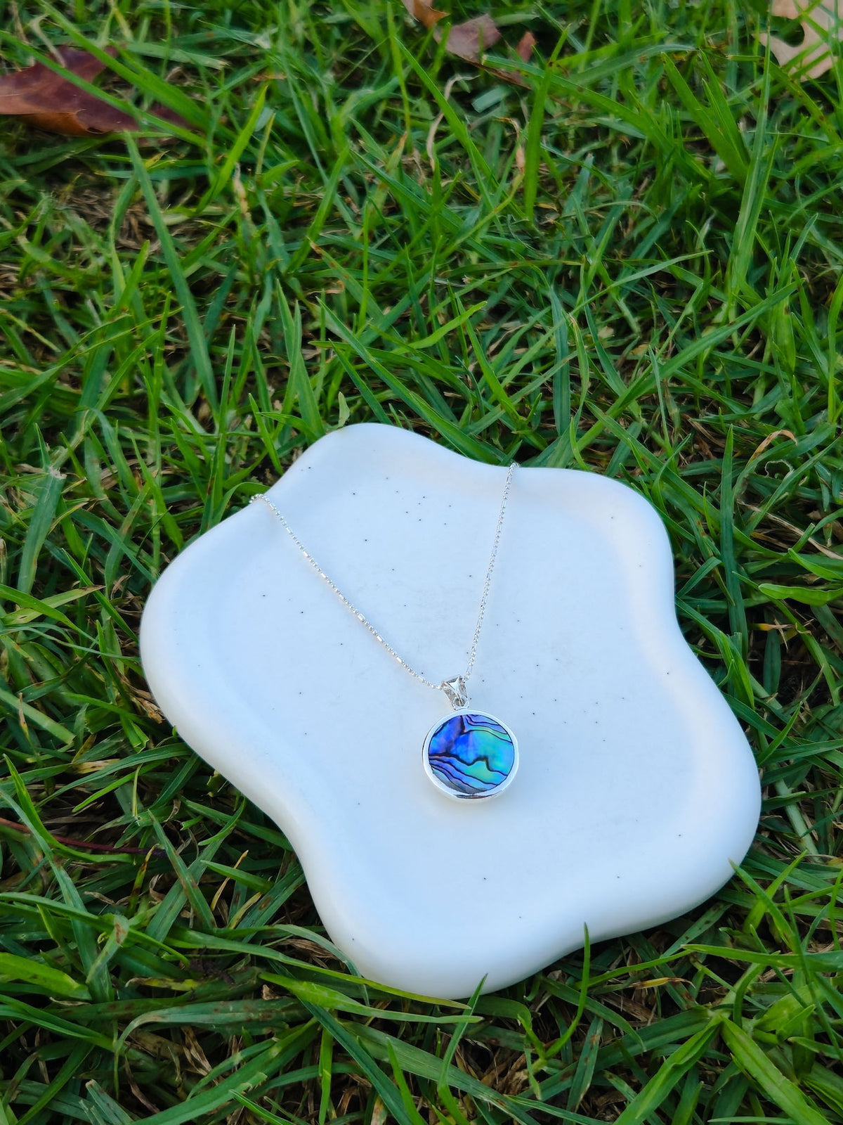 Sterling Silver Swirl Circle Pendant