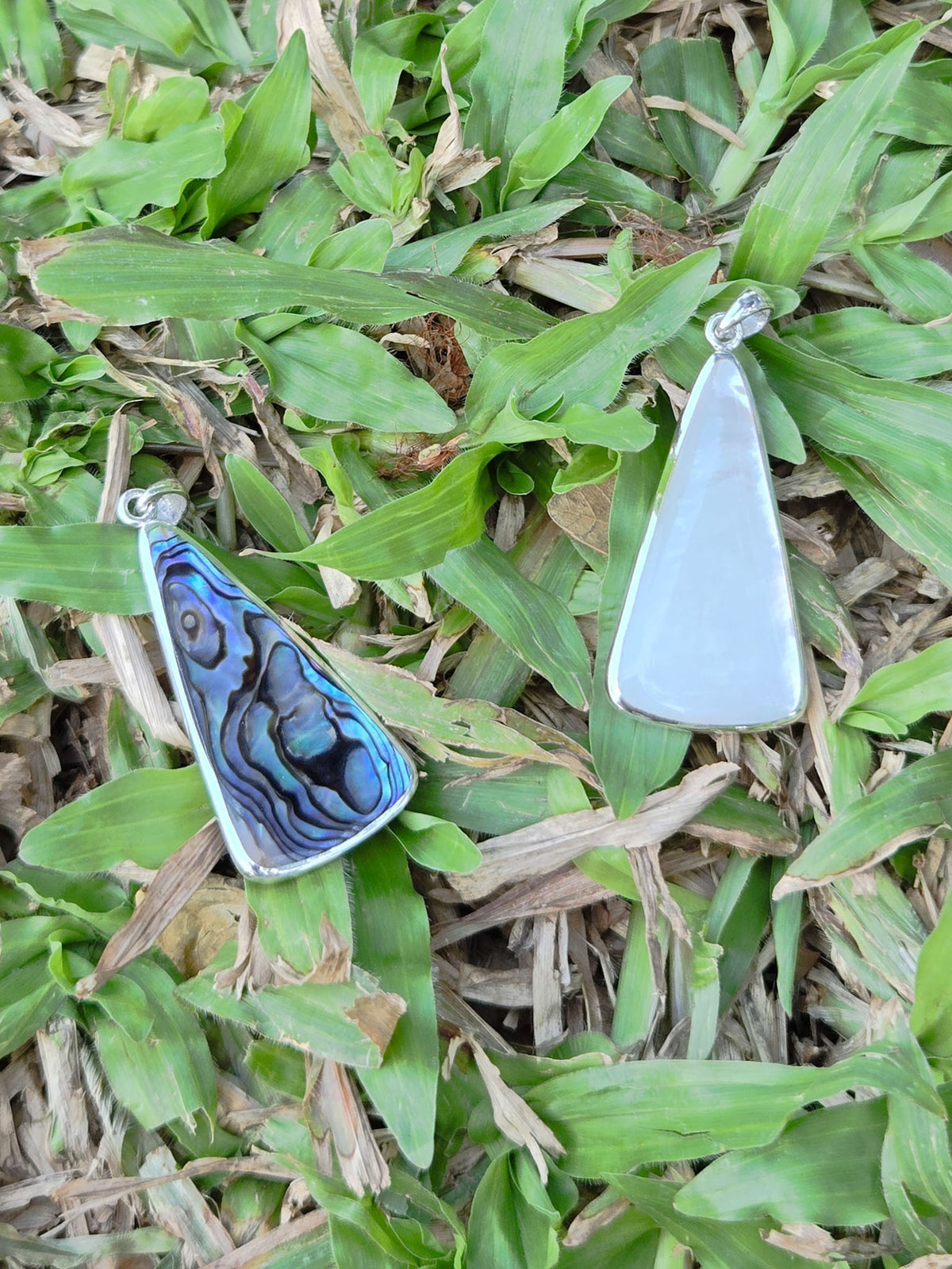 Sterling Silver Long Triangle Pendant