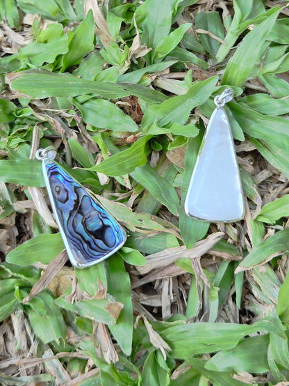 Sterling Silver Long Triangle Pendant