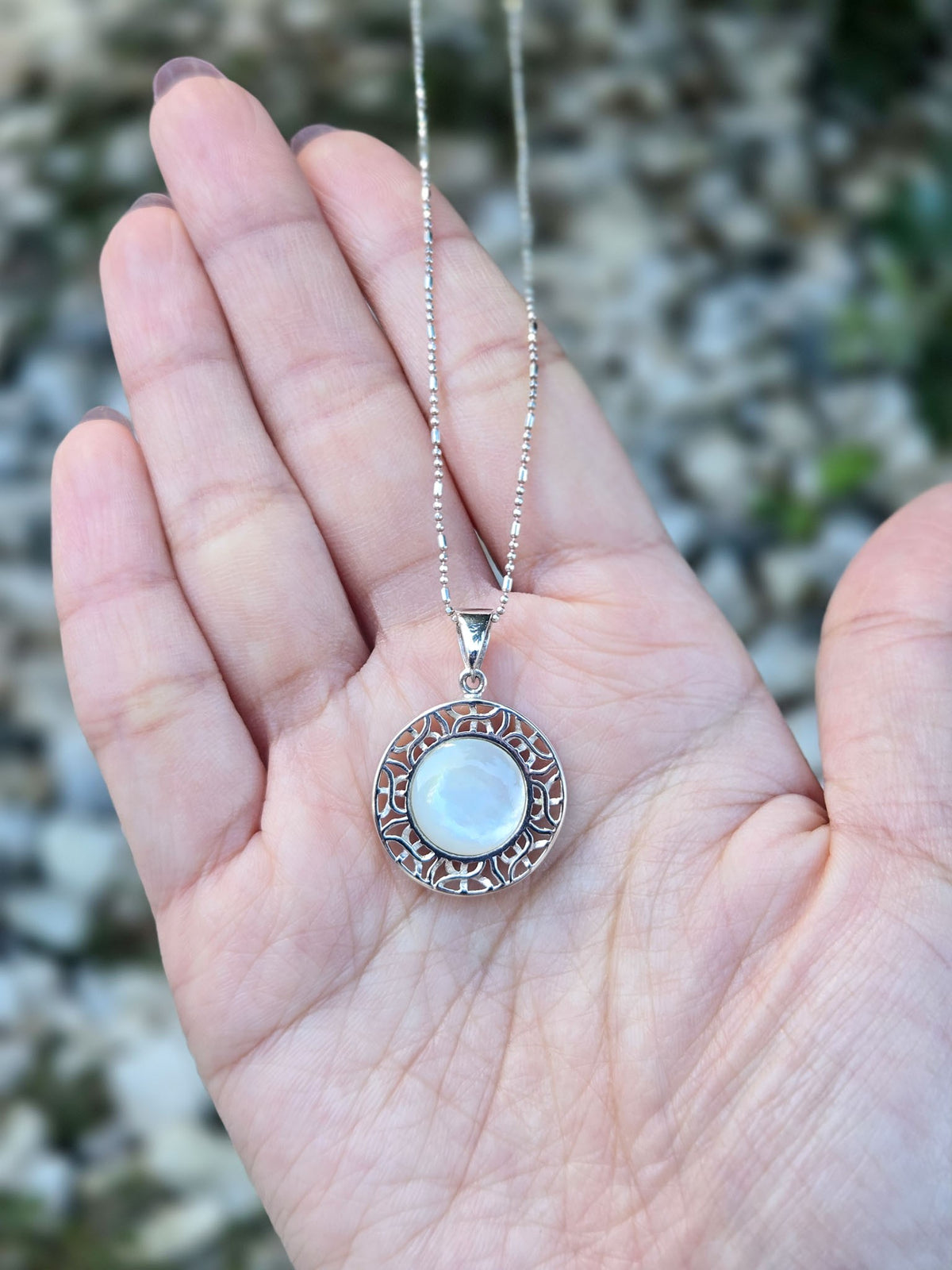 Sterling Silver Sunburst Pendant