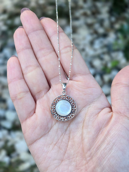 Sterling Silver Sunburst Pendant