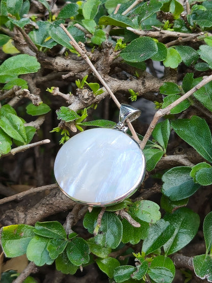 Sterling Silver Wide Oval Pendant