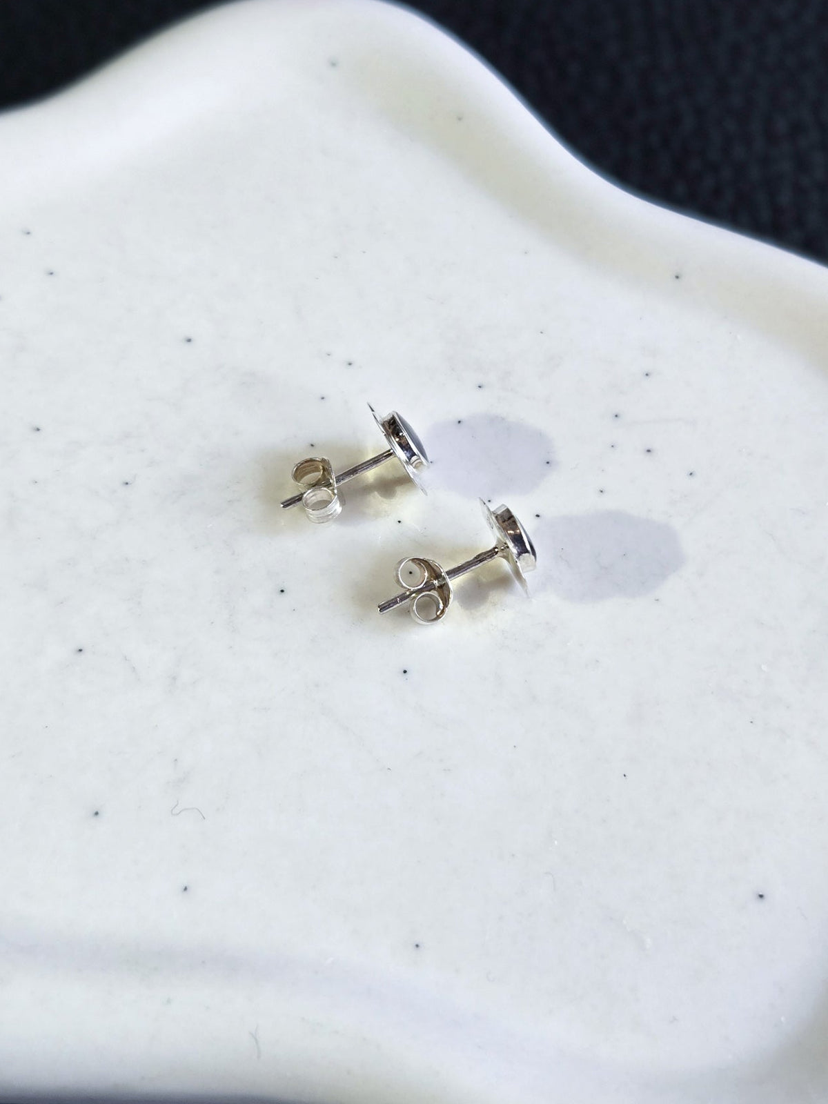 Sterling Silver Flower Stud Earrings 8mm