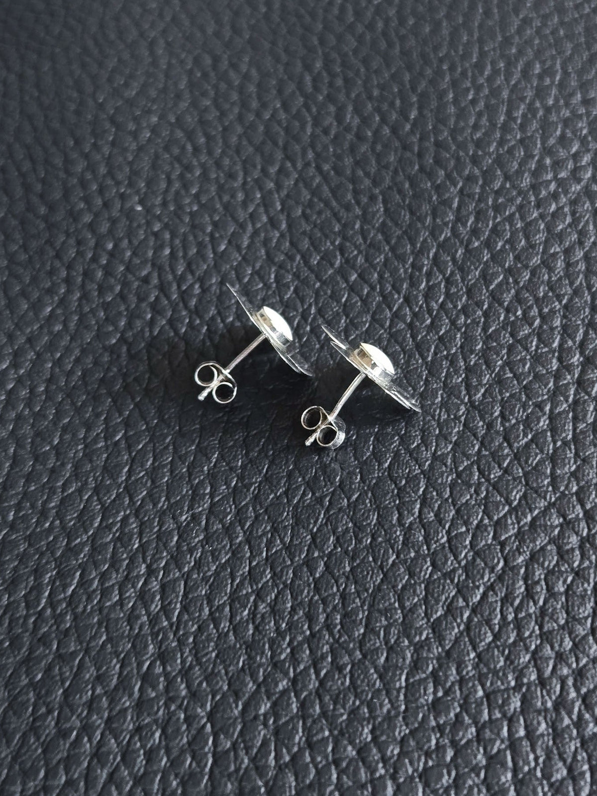 Sterling Silver Flower Stud Earrings 15mm